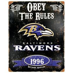 Baltimore Ravens Vintage Metal Sign