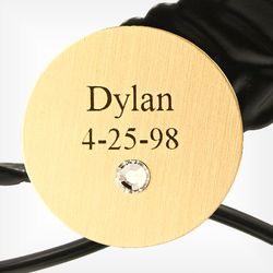 Child or Grandchild's Gold Engraved Disc for Family Tree