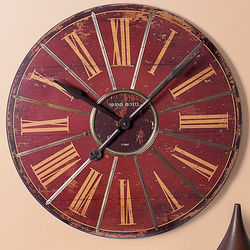 Grand Hotel Red Wall Clock
