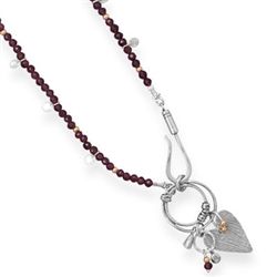 Garnet Bead Necklace