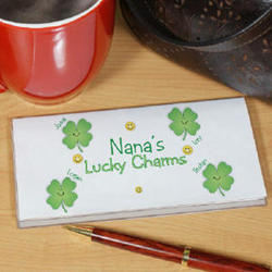 Nana's Lucky Charms Personalized Checkbook Cover