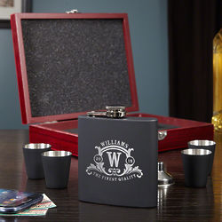 Personalized Westbrook Executive Flask Gift Set with Case