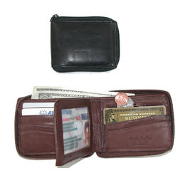 Men's Zip Around Leather Wallet