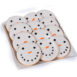 Smiley Snowman Cookies