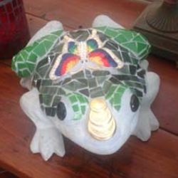 Frog Mosaic Garden Ornament