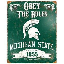 Michigan State Spartans Vintage Metal Sign