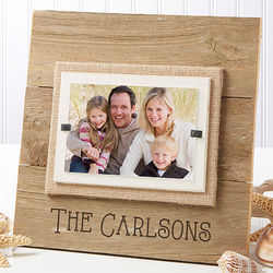 Personalized Reclaimed Beachwood Picture Frame