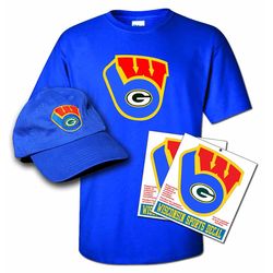 Wisconsin 3-in-1 Logo Shirt, Cap and Decal Gift Set