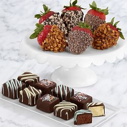 9 Birthday Cheesecake Bites & Half Dozen Premium Strawberries