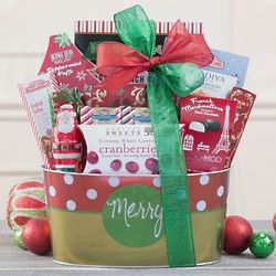 Merry Chocolate Assortment Gift Basket
