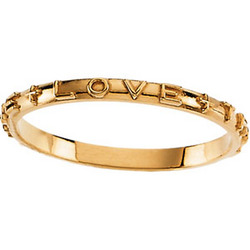 'True Love' Ladies' 14K Gold Chastity Ring