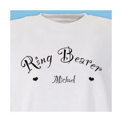 Personalized Ring Bearer or Flower Girl T-Shirt