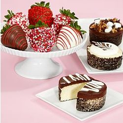 6 Sweetheart Berries and Cheesecake Trio