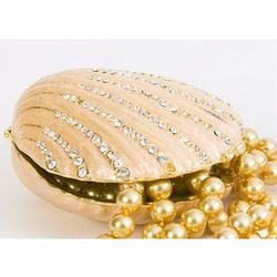 Swarovski Bejeweled Clamshell Trinket Box