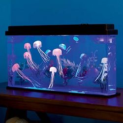 Giant Jellyfish Aquarium with Color-Changing LED Lights