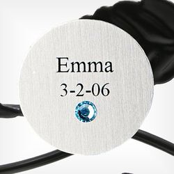 Silver Engraved Family Tree Child or Grandchild's Disc