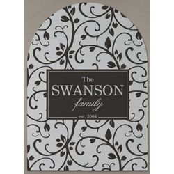 Personalized Sophisticated and Sleek Family Wall Sign