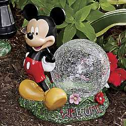 Solar Mickey with Garden Globe