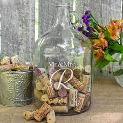 Personalized Bottle Wedding Wishes Guest Book