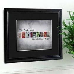 Antique Architectural Family Name Framed Print