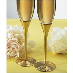 Venice Gold Toasting Flutes