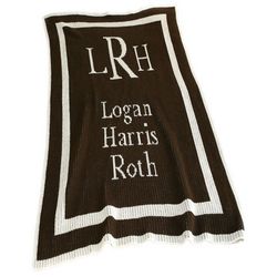 Classic Personalized Stroller Blanket
