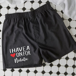 Heart On For Personalized Boxers