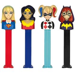 12 DC Girl Superheroes Pez Dispenser Assortment