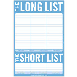 Long / Short List Notepad