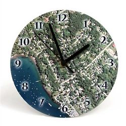 Personalized Aerial Photo Wall Clock