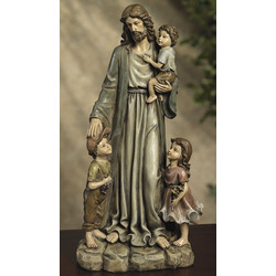 Jesus and the Children Statue