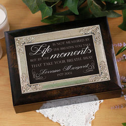 Life Is Measured By Moments Personalized Memorial Music Box