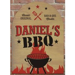 BBQ Master Personalized Wall Sign