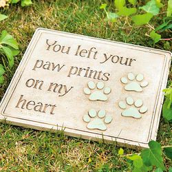 Paw Prints Garden Plaque