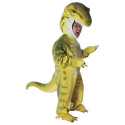 Toddler's T-Rex Halloween Costume in Green