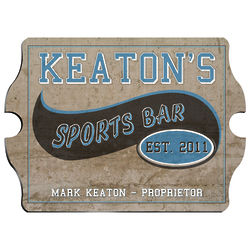Sports Bar Personalized Vintage Pub Sign