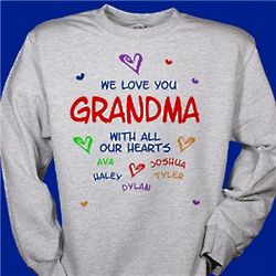All Our Hearts Personalized Sweatshirt