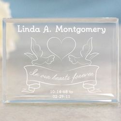 Engraved In Our Hearts Forever Memorial Plaque
