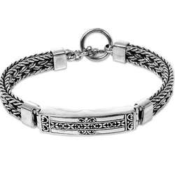 Men's Sterling Silver Denpasar Braid Bracelet