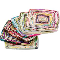 Colors of Relaxation Recycled Paper Coasters