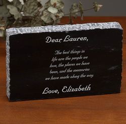 Personalized Engraved 5" Marble Plaque