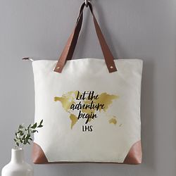 Personalized Adventure Begins Tote