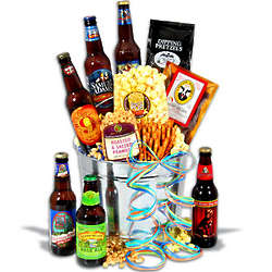 Microbrew Beer and Snack Gift Basket