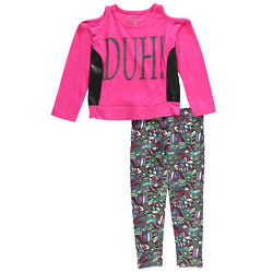 Little Girl's Duh! 2-Piece Outfit