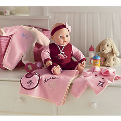 Babydoll Set with Personalized Blanket