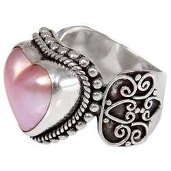 Cultured Mabe Pearl Cocktail Ring