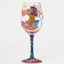 Country Girl Wine Glass