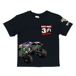 Personalized Monster Jam Grave Digger T-Shirt in Black