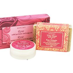 Rose Scented Solid Perfume and Soap