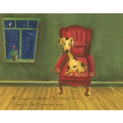 Personalized A Dog's Thoughts Art Print